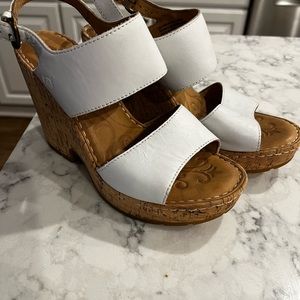 Born sandals. Worn once. Great shape!